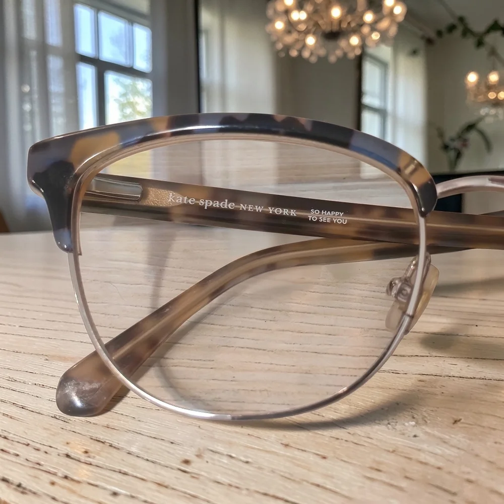 Kate Spade Tortoiseshell Cat Eye Glasses Frames | Lensless | Designer Eyewear